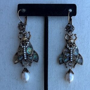 Vintage bug pierced  earrings